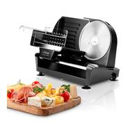 Ufesa Katana Pro Trancheuse Électrique de 200W avec Lame Détachable en Acier Inoxydable, 19mm de Diamètre, Régulateur d'Épaisseur de 0 à 20mm, Bouton de Sécurité, Pieds Antidérapants