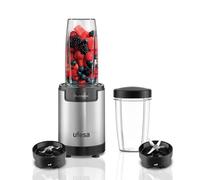 Ufesa Nutrimix Mixeur à Verre Individuel, Extracteur de Nutriments et Vitamines Multifonction, 900W de Puissance, Lames en Acier Inoxydable, Smoothies et Shakes, Broie de la Glace, Accessoires 6 en 1