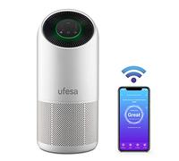 Ufesa Purificateur d'Air PF6500 Avec Système de Filtrage à 4 Couches Préfiltre + Charbon Actif + Antimicrobien HEPA 13 + LED UV, WIFI et APP, Élimine les Virus et les Bactéries, Technologie Brevetée