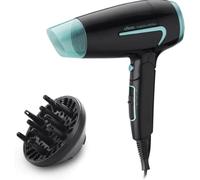 Ufesa Trip & Dry Sèche-cheveux compact, pliable, 1600W, 2 vitesses, 2 températures, diffuseur et concentrateur, idéal pour les voyages