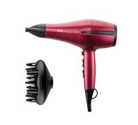 Ufesa Sèche-cheveux Professionnel Radiance Pro 2400W, Moteur AC, Technologie Ionique, Élimine les Frisottis, Inclus Diffuseur et Concentrateur, 2 Vitesses, 3 Températures, Jet d’Air Froid, Rouge