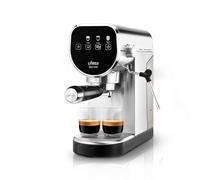Ufesa Sienna Machine à Café Expresso et Cappuccino 20 Bars, Écran Tactile Digital, 1360W, Buse de mousse de lait, 0.9L, Café Moulu, avec Steamer, Fonction Chauffe-Tasses, Inox