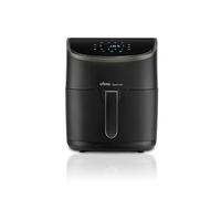 Ufesa Sparrow Friteuse à Air, 6 L, 8 Programmes, 1700 W, Digitale, Minuterie, Température 80ºC - 200ºC, Sans BPA ni PFOA, Panier et Plateau antiadhésifs, Noir