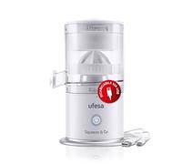 Ufesa Squeeze & Go Blanc,Presse-Agrumes Electrique,Inalambrique,Extracteur de Fruits Multifonctionel, Extracteur de Jus Portable, Rechargeable USB, Capacité de 220 ml, 45W Puissance, Sans BPA