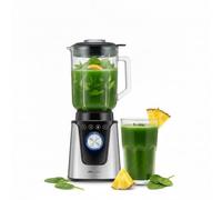 Ufesa Sunstone Blender de Table 1500W, Carafe en Verre 1,8L, 6 Lames en Titane, 4 Programmes, Variateur de Vitesse avec LED, Broyeur à Glace, Base en Acier Inoxydable