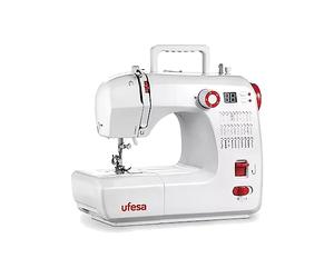 Ufesa SW3003 Facile Machine à Coudre avec 30 Points, Ecran LCD, 2 Vitesses, Lumière de Couture, Pédale/Interrupteur Manuel, Alimentation 12V