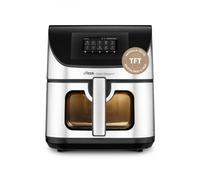 Ufesa Swan Elegance Friteuse à Air 7.5L 2200W, Écran Interactif TFT 4,3", Application Intelligente, 10 Programmes, Fenêtre Éclairage Intérieur et Technologie Air Pulse Ultra 360ºC, Double Résistance