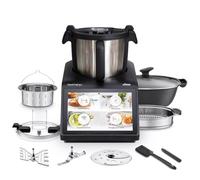 Ufesa TotalChef RK10 Robot de Cuisine Multifonction Intelligent, Écran Tactile 10″, 30 Fonctions, WIFI, Bol 4,5 L avec Poignée, Recettes Interactives, Balance Intégrée, 15 Programmes, Accessoires