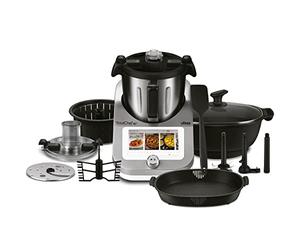 Ufesa TotalChef RK7 Robot de Cuisine Multifonctions Inteligent, WIFI, 30 Fonctions, 4.5L, Écran Tactile 7 Pouces, Balance Integrée, Livre de Recettes Interactif, Argent / Blanc