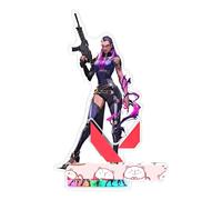 UfgDGS Game Valorant Jett Omen Phoenix Viper Figure Stand Acrylique 15 cm - Support Double Face, Décoration Bureau et Cadeau Collection (3)