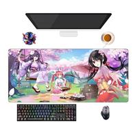 UfgDGS Tapis de Souris Anime Date a Live Tokisaki Kurumi | Tapis XXL Lavable avec Bordures Renforcées (90 cm x 40 cm x 3 mm) | Surface Durable et Antidérapante (3)