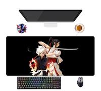 UfgDGS Tapis de Souris Anime Hell's Paradise | Tapis de Souris XXL Imperméable (90 cm x 40 cm x 3 mm) | Base Antidérapante en Caoutchouc | Protection Clavier et Souris pour PC et Portable (3)