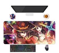 UfgDGS Tapis de Souris Anime Konosuba Blessing Wonderful World Megumin Aqua | Tapis de Souris XXL Imperméable (90 cm x 40 cm x 3 mm) | Base Antidérapante en Caoutchouc (4)