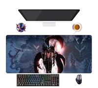 UfgDGS Tapis de Souris Anime Solo Leveling | Tapis de Souris XXL Imperméable (90 cm x 40 cm x 3 mm) | Base Antidérapante en Caoutchouc | Protection Clavier et Souris pour PC et Portable (9)