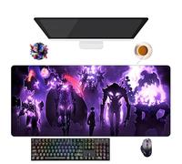 UfgDGS Tapis de Souris Anime Solo Leveling | Tapis de Souris XXL Imperméable (90 cm x 40 cm x 3 mm) | Base Antidérapante en Caoutchouc | Protection Clavier et Souris pour PC et Portable (6)