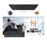 UfgDGS Tapis de Souris Game Where Winds Meet | Tapis XXL Lavable avec Bordures Renforcées (90 cm x 40 cm x 3 mm) | Surface Durable et Antidérapante | Idéal pour Bureau, Jeux et Maison (4)