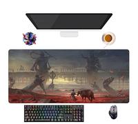 UfgDGS Tapis de Souris Game Where Winds Meet | Tapis XXL Lavable avec Bordures Renforcées (90 cm x 40 cm x 3 mm) | Surface Durable et Antidérapante | Idéal pour Bureau, Jeux et Maison (6)