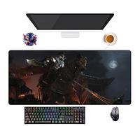 UfgDGS Tapis de Souris Game Where Winds Meet | Tapis XXL Lavable avec Bordures Renforcées (90 cm x 40 cm x 3 mm) | Surface Durable et Antidérapante | Idéal pour Bureau, Jeux et Maison (7)