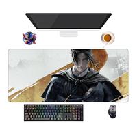 UfgDGS Tapis de Souris Game Where Winds Meet | Tapis XXL Lavable avec Bordures Renforcées (90 cm x 40 cm x 3 mm) | Surface Durable et Antidérapante | Idéal pour Bureau, Jeux et Maison (5)