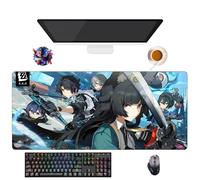 UfgDGS Tapis de Souris Game Zenless Zone Zero Nicole Llen Joe Hoshimi | Tapis de Souris XXL Imperméable (90 cm x 40 cm x 3 mm) | Base Antidérapante en Caoutchouc (1)