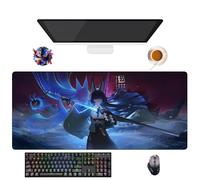 UfgDGS Tapis de Souris Game Zenless Zone Zero Nicole Llen Joe Hoshimi | Tapis de Souris XXL Imperméable (90 cm x 40 cm x 3 mm) | Base Antidérapante en Caoutchouc (3)