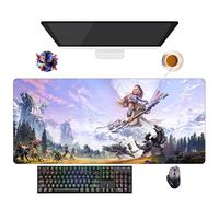 UfgDGS Tapis de Souris Horizon Game Zero Dawn | Tapis XXL Lavable avec Bordures Renforcées (90 cm x 40 cm x 3 mm) | Surface Durable et Antidérapante | Idéal pour Bureau, Jeux et Maison (2)