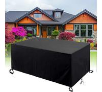 UFGFYTT Housse De Canapé D'extérieur Grande Housse pour Meubles en Polyester 215x130x85cm/LxWxH 420D Oxford Tissu Imperméable et Résistance au Froid pour Table Chaise de Jardin Rectangulaire