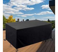 UFGFYTT Housse de Protection Imperméable sur Mesure en 130x55x50cm/LxWxH 420D Oxford pour Salon de Jardin - mobilier d'extérieur en rotin Convient à Table, Chaises et Canapé