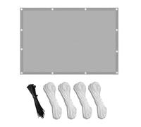 UFGFYTT Voile d'ombrage Rectangulaire, 1.25x8m, Protection Solaire pour terrasse, Imperméable UV 99% Toile Ombrage, D'ombrage pour Patio Terrasse Jardin Balcon Extérieur, Gris Clair