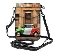 UFhgjjb Beau petit sac à main pour téléphone portable imprimé cheval blanc - Sac portefeuille à bandoulière avec sangle réglable, parfait pour les voyages et un usage quotidien, Magnifique Italie
