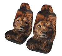 UFhgjjb Housses de siège de voiture universelles The Lion Gaze Print pour homme et femme - Protections de siège avant, adaptées pour voiture, SUV, berline, camion