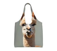 UFhgjjb Joli sac fourre-tout en toile avec imprimé d'araignée rouge - Sacs d'épicerie pour femmes, sacs de courses et de déménagement, plage, voyage, vie quotidienne, Avatar d'alpaga, Taille unique