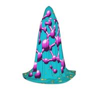 UFhgjjb M Cape à capuche d'Halloween - Peignoir unisexe avec imprimé lien dopamine pour fêtes, carnavals, expositions de bande dessinée, et plus encore