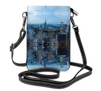 UFhgjjb Ocean Beach Petit sac à main pour téléphone portable imprimé ananas - Sac à bandoulière avec sangle réglable, parfait pour les voyages et un usage quotidien, New York Fashion City, Taille