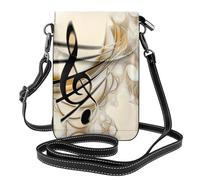 UFhgjjb Ocean Beach Petit sac à main pour téléphone portable imprimé ananas - Sac à bandoulière avec sangle réglable, parfait pour les voyages et un usage quotidien, Note de musique., Taille unique