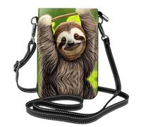 UFhgjjb Petit sac à main pour téléphone portable à imprimé hérisson mignon - Sac à bandoulière avec sangle réglable, parfait pour les voyages et un usage quotidien, Paresseux mignon., Taille unique