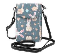 UFhgjjb Petit sac à main pour téléphone portable à imprimé hérisson mignon - Sac à bandoulière avec sangle réglable, parfait pour les voyages et un usage quotidien, Lapin mignon de dessin animé
