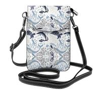 UFhgjjb Petit sac à main pour téléphone portable imprimé loup-garou avec sangle réglable, parfait pour les voyages et un usage quotidien, Motif tortue, pieuvre et océan, Taille unique