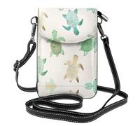 UFhgjjb Petit sac à main pour téléphone portable imprimé loup-garou avec sangle réglable, parfait pour les voyages et un usage quotidien, Écriture tortue, Taille unique