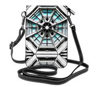 UFhgjjb Petit sac à main pour téléphone portable imprimé tempête foudre - Sac à bandoulière avec sangle réglable, parfait pour les voyages et un usage quotidien, Bâtiment octogonale, Taille unique