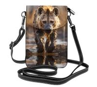 UFhgjjb Petit sac à main pour téléphone portable imprimé troupeau de bison d'Amérique du Nord - Sac à bandoulière avec sangle réglable, parfait pour les voyages et un usage quotidien, Hyène solitaire