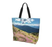 UFhgjjb Sac à bandoulière imprimé drapeau de la République de Corée pour femme - Grand sac fourre-tout réutilisable, sac de rangement pour le shopping, accessoires de la vie quotidienne, Noir avec