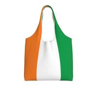 UFhgjjb Sacs fourre-tout en toile avec imprimé drapeau du Nouveau-Mexique - Sacs d'épicerie pour femmes, sacs de courses et de déménagement, plage, voyage, vie quotidienne, Drapeau de la Côte d'Ivoire