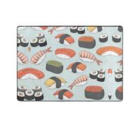 UFhgjjb Tapis imprimé sushi 203,2 x 147,3 cm - Tapis pour salon, bureau, table basse, lit, balcon - Décoration d'intérieur moderne