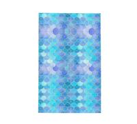 UFhgjjb Torchon de cuisine gaufré à motif écailles de sirène dorées - Réutilisable, doux, chiffons de nettoyage pour les tâches ménagères, le thé, la salle de bain