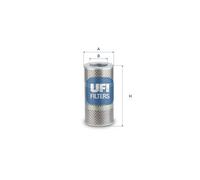 UFI 25.683.00 Filtre à huile