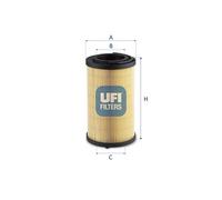 UFI 76.221.00 Filtre, système hydraulique de travail