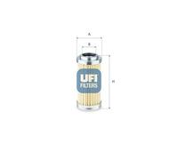 UFI 77.025.00 Filtre, système hydraulique de travail
