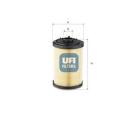 Filtre hydraulique de direction assistée 83.038.00 UFI
