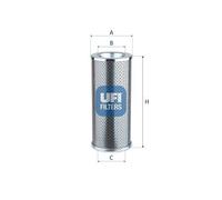 UFI 83.086.00 Filtre, système hydraulique de travail